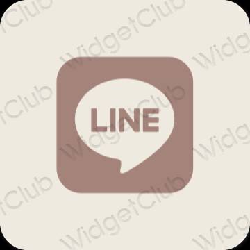 Esthetische LINE app-pictogrammen