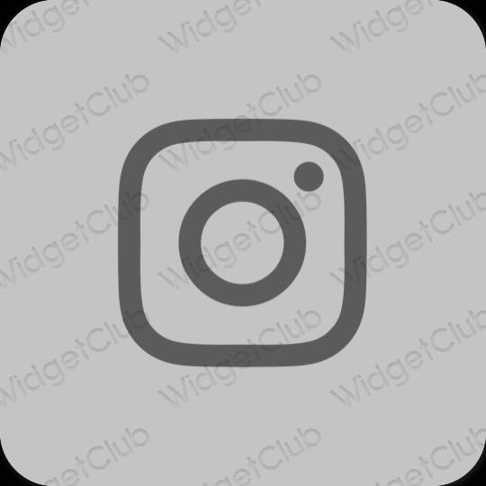 Естетски сива Instagram иконе апликација