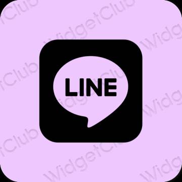 Æstetiske LINE app-ikoner