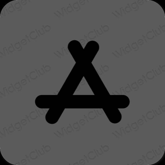 Estetsko siva AppStore ikone aplikacij