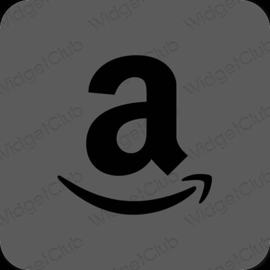 Æstetisk grå Amazon app ikoner