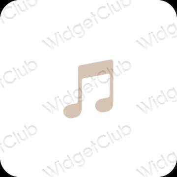 Esthetische Apple Music app-pictogrammen