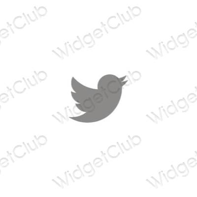 Esthetische Twitter app-pictogrammen