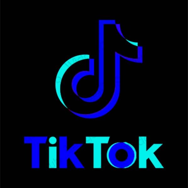 Æstetisk sort TikTok app ikoner