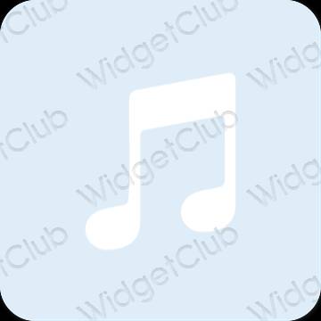 Αισθητικός μωβ Apple Music εικονίδια εφαρμογών