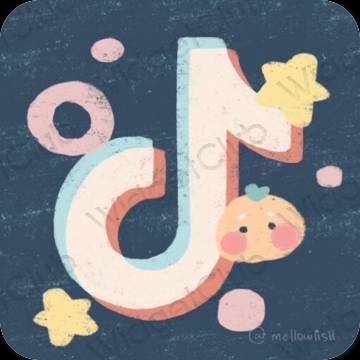 TikTok おしゃれアイコン画像素材