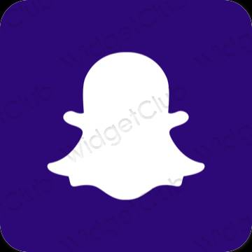 Естетичен лилаво snapchat икони на приложения