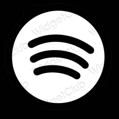 Estetico Nero Music icone dell'app