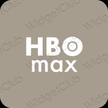 미적인 베이지 HBO MAX 앱 아이콘