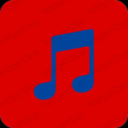 Ikon apl Apple Music Estetik