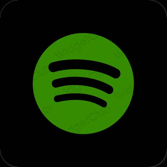 Estética Spotify iconos de aplicaciones