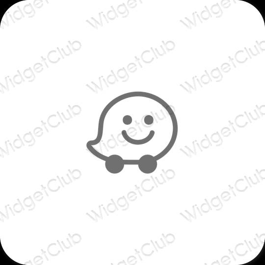 Estetické ikony aplikácií Waze