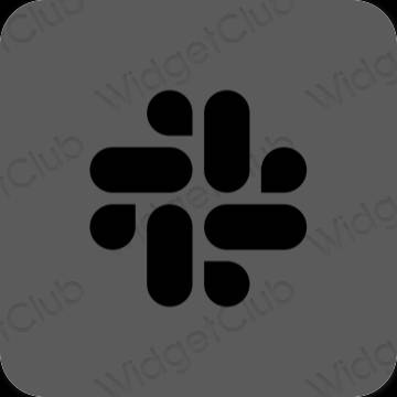 Estetico grigio Slack icone dell'app