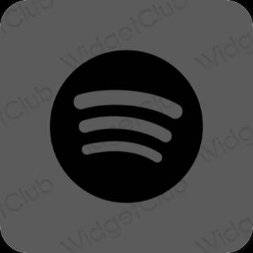 Stijlvol grijs Spotify app-pictogrammen