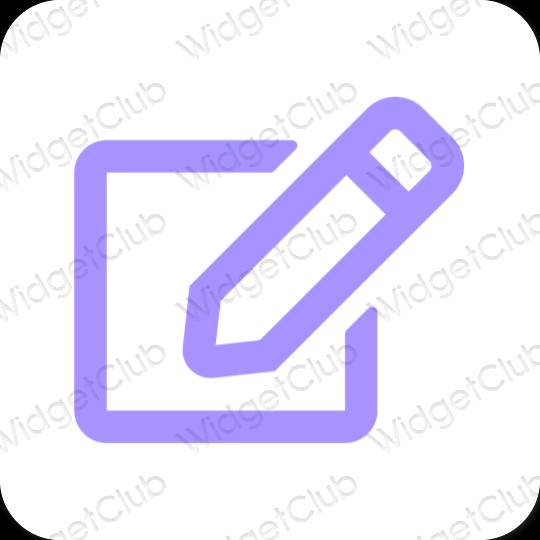 Aesthetic Notes app icons