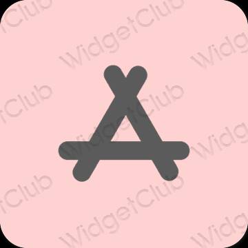 Естетичен розово AppStore икони на приложения