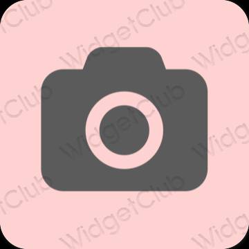 Estetsko roza Camera ikone aplikacij