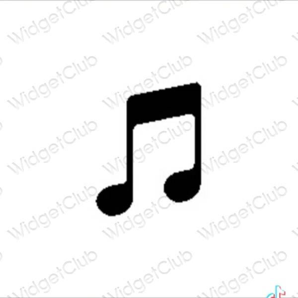 جمالية Music أيقونات التطبيقات