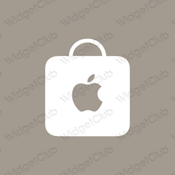 Aesthetic beige Apple Store app icons