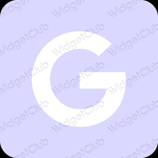 אֶסתֵטִי כחול פסטל Google סמלי אפליקציה