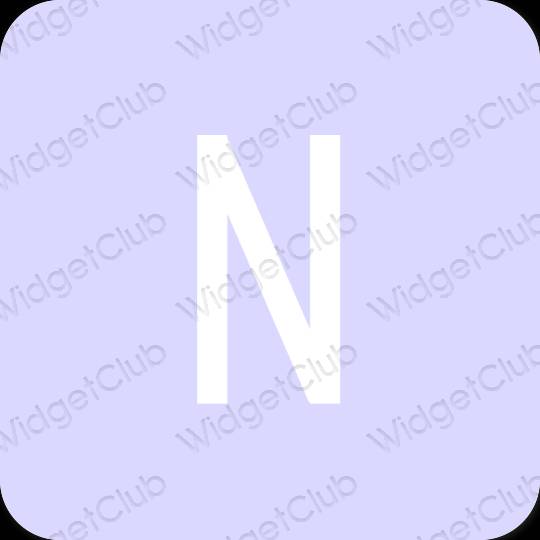 Estetic Violet Netflix pictogramele aplicației
