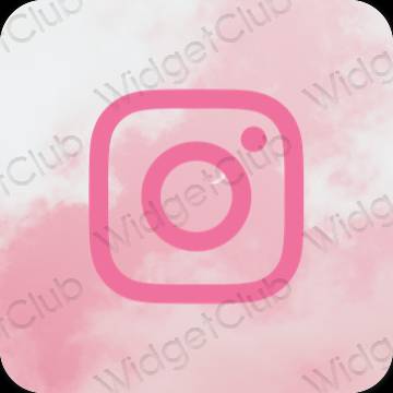 Estetico porpora Instagram icone dell'app