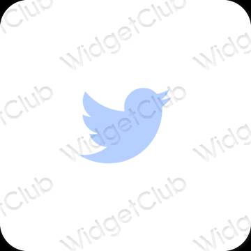 Esthetische Twitter app-pictogrammen