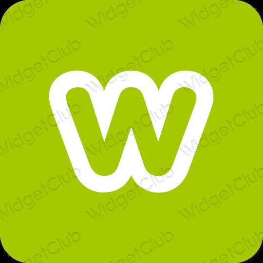 Æstetisk grøn Weebly app ikoner