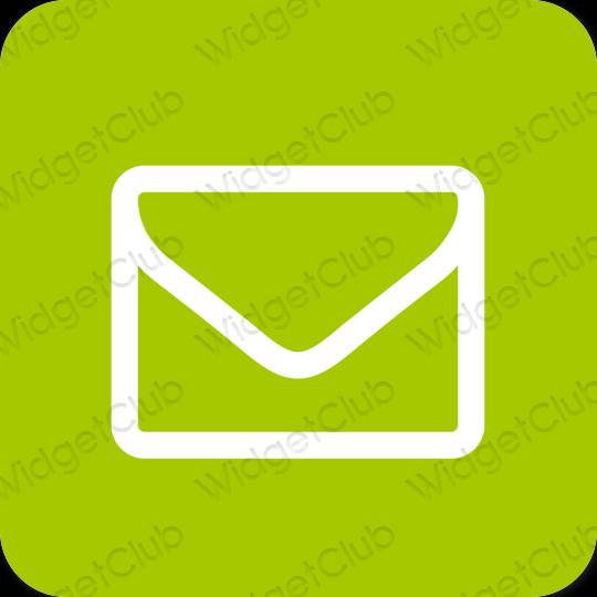 Estetski zelena Mail ikone aplikacija