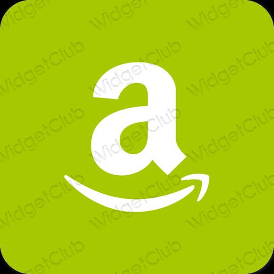 Thẩm mỹ màu xanh lá Amazon biểu tượng ứng dụng
