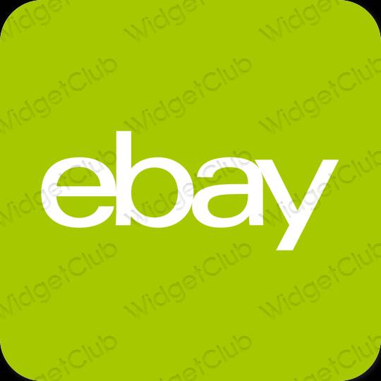 Aesthetic green eBay app icons