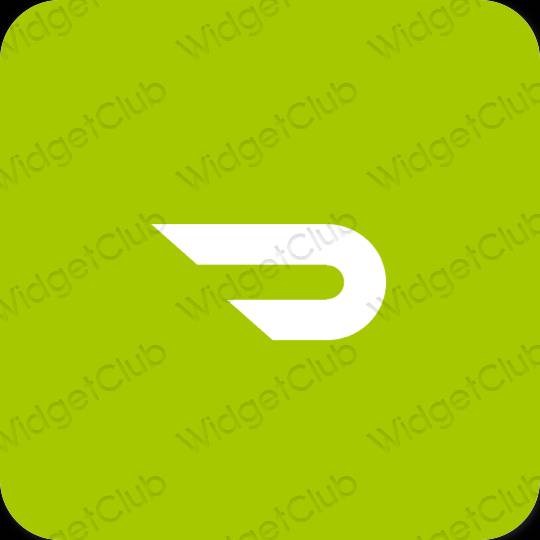 Estetik hijau Doordash ikon aplikasi