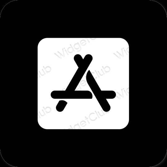 Stijlvol zwart AppStore app-pictogrammen