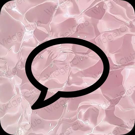 រូបតំណាងកម្មវិធី Messages សោភ័ណភាព