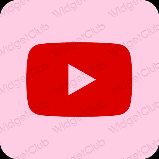 Esthetische Youtube app-pictogrammen