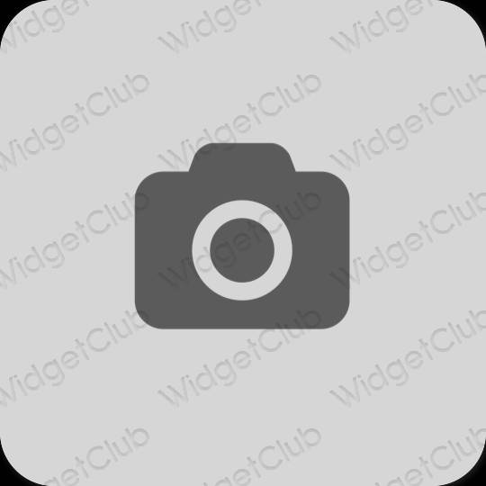 Stijlvol grijs Camera app-pictogrammen