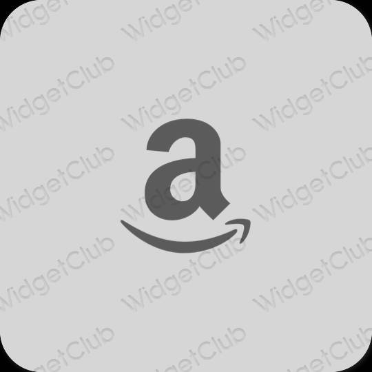 Estetik gri Amazon uygulama simgeleri