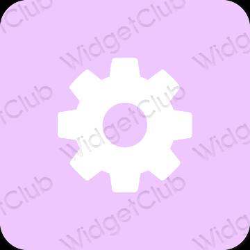 Esthetische Settings app-pictogrammen