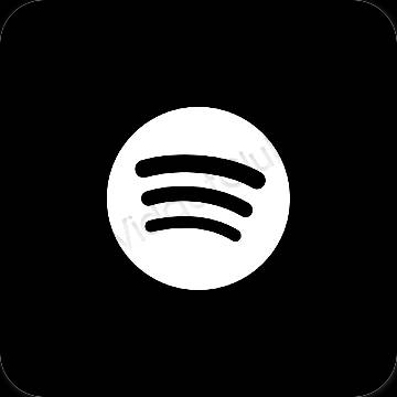 Pictograme pentru aplicații Spotify estetice