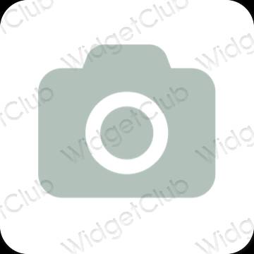 Estetski zelena Camera ikone aplikacija
