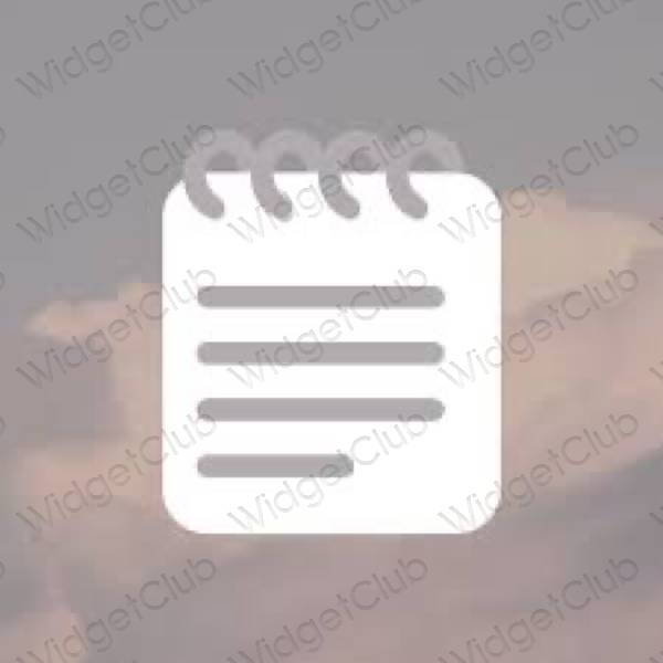 جمالية Notes أيقونات التطبيقات