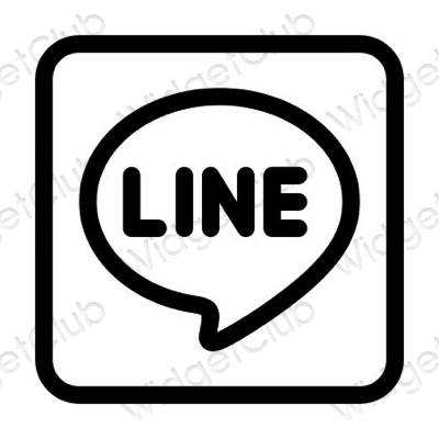 Biểu tượng ứng dụng LINE thẩm mỹ