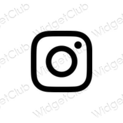Estetické ikony aplikací Instagram