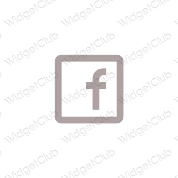 Esthetische Facebook app-pictogrammen