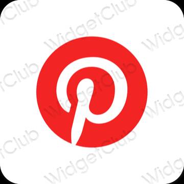 Esthetische Pinterest app-pictogrammen