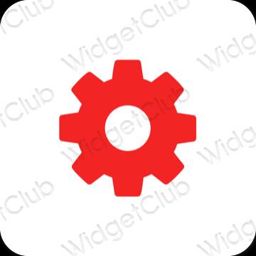 Esthetische Settings app-pictogrammen