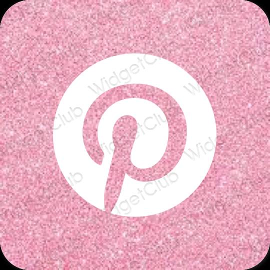 Estetske Pinterest ikone aplikacij