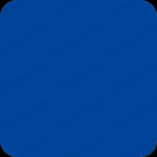 Stijlvol blauw Shopify app-pictogrammen