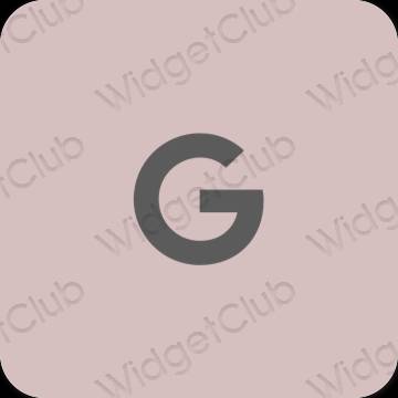 Αισθητικός ροζ Google εικονίδια εφαρμογών