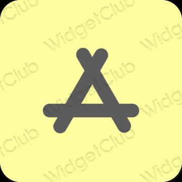 Estetski žuta boja AppStore ikone aplikacija